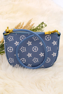  Blue mini shoulder bag. BBG40070 M
