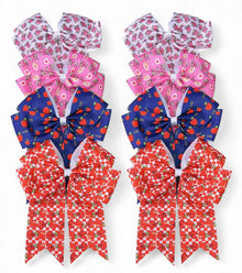  6.25" X 7.5" Back to school hair bows. 5PCS/$10.00