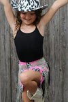 aRhinestone fashion belt for girls, available in 2 colors.