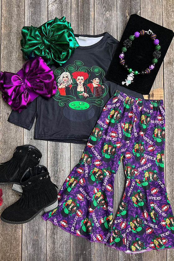 🍁Hocus character printed halloween set. FRE-2023ST-NAYDINE