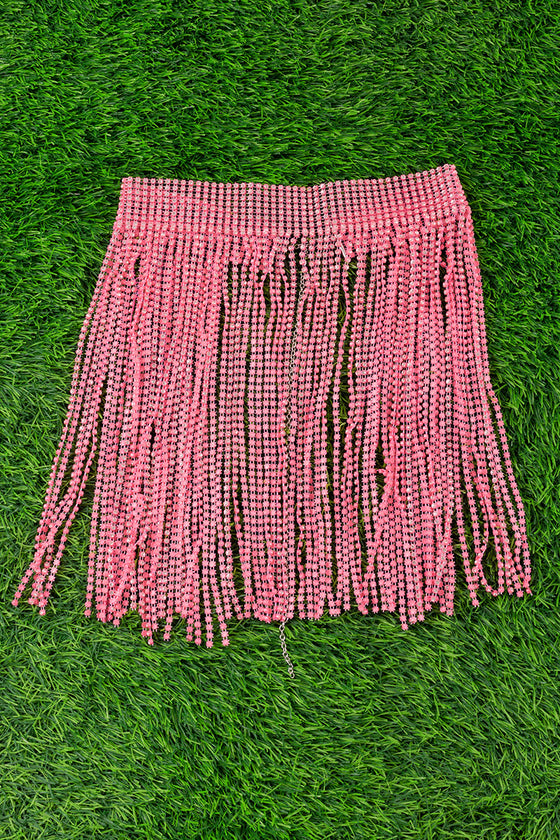 aRhinestone fashion belt for girls, available in 2 colors.