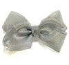 SILVER 4IN WIDE BOWS 24PCS/$7.50 BW-SILVER-4