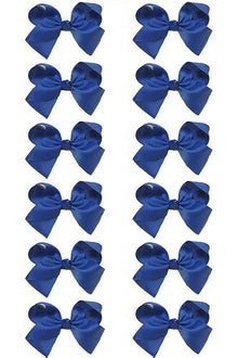  ELECTRIC BLUE BOWS 5.5IN WIDE 12PCS/$7.50 BW-329-5
