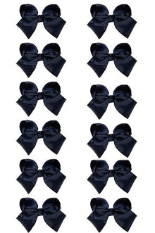  NAVY BOWS 5.5IN WIDE 12PCS/$7.50 BW-370-5