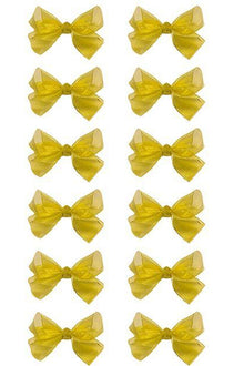  GOLD BOWS 5.5IN WIDE 12PCS/$7.50 BW-2018-5