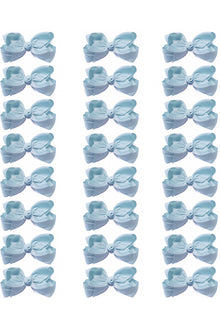  BLUE TOPAZ BOWS 4IN WIDE 24PCS/$7.50  BW-308-4