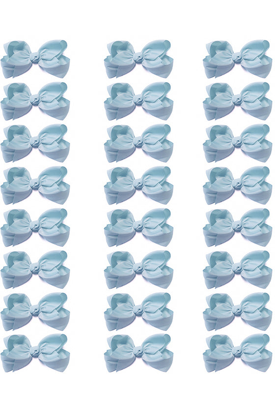 BLUE TOPAZ BOWS 4IN WIDE 24PCS/$7.50  BW-308-4
