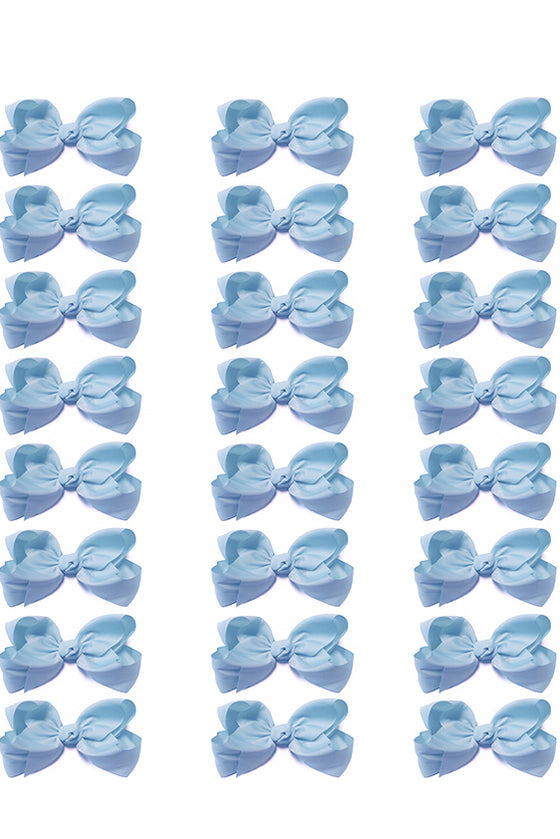 BLUE MIST 4IN WIDE BOWS 24 PCS/$7.50 BW-311-4
