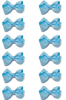  L. BLUE BOWS 5.5IN WIDE 12PCS/$7.50 BW-311-5