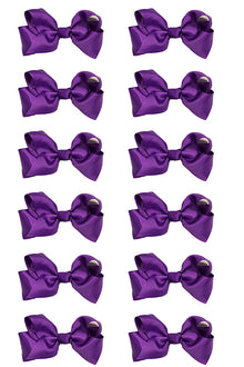  DELPHINIUM 5.5" HAIR BOWS 12PCS/$7.50 BW-464-5