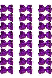 PURPLE BOWS 4IN WIDE 24PCS/$7.50  BW-465-4