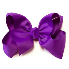  PURPLE 7.5" WIDE HAIR BOWS. 12PCS/$18.00 BW-465-P