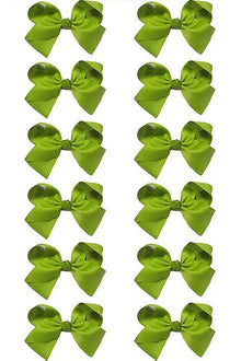  BUD GREEN BOWS 5.5IN WIDE 12PCS/$7.50 BW-549-5
