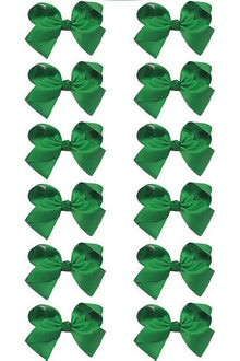  FOREST GREEN BOWS 5.5IN WIDE 12PCS/$7.50 BW-587-5
