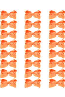  PEACH BOWS 4IN WIDE 24PCS/$7.50  BW-720-4