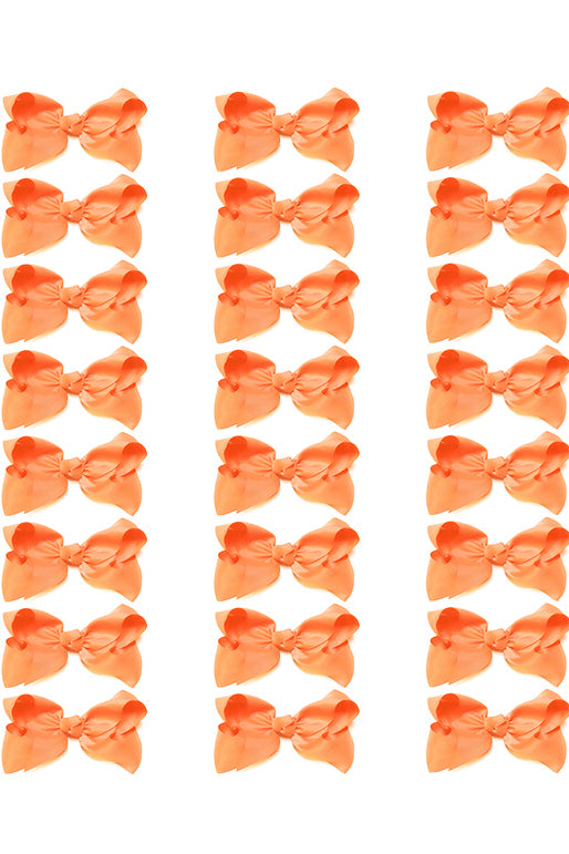 PEACH BOWS 4IN WIDE 24PCS/$7.50  BW-720-4