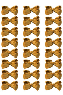  GOLDEN BROWN BOWS 4IN WIDE 24PCS/$7.50 BW-846-4
