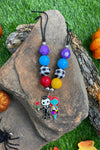 MULTI-COLOR BUBBLE NECKLACE WITH HALLOWEEN CHARCTER PENDANT . 3PCS/$15.00 ACG401522007