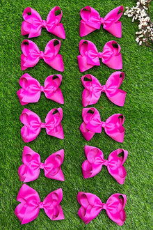  GARDEN ROSE 5.5" INCH HAIR BOWS 12PCS/$7.50 BW-183-5